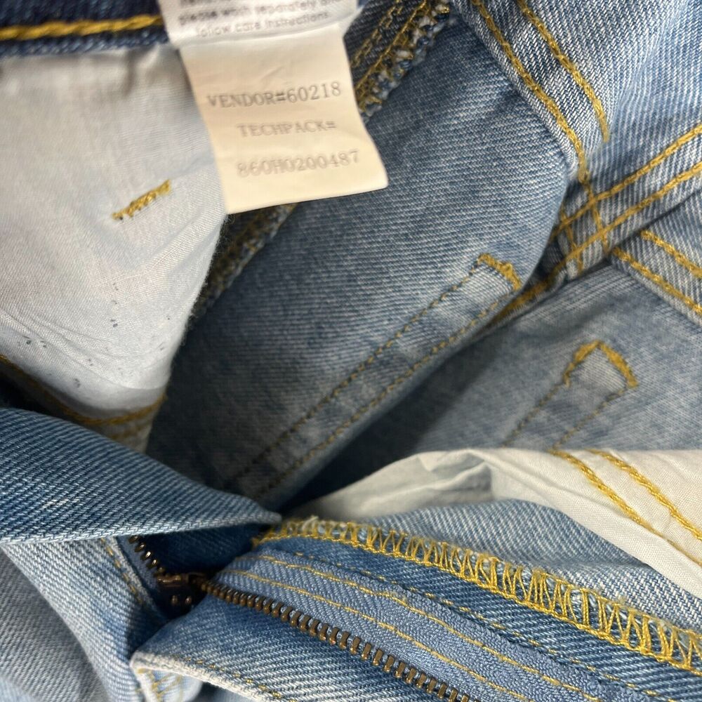 PACSUN 90’s Boyfriend Jeans Womens 22 Blue Straight Leg High Rise  22 x 32 - Picture 8 of 12